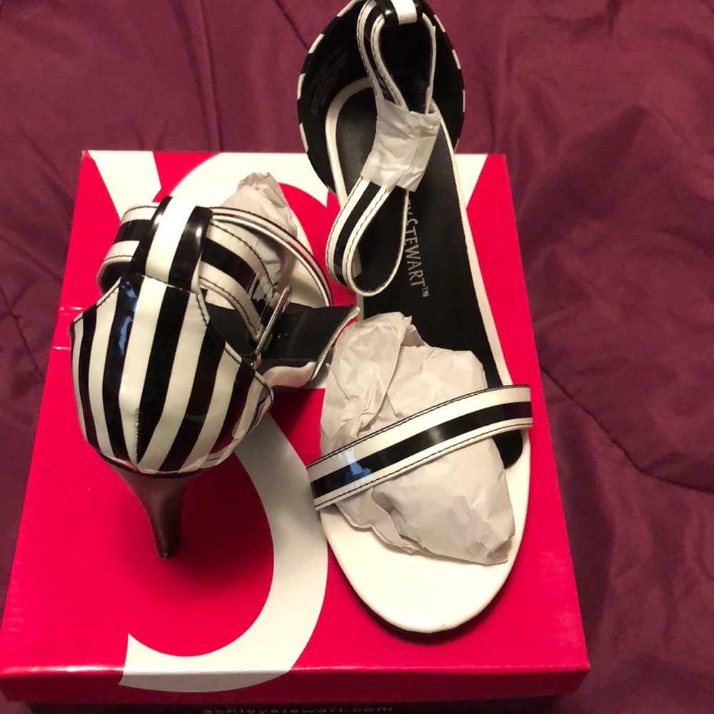 Striped Ashley Stewart sandal